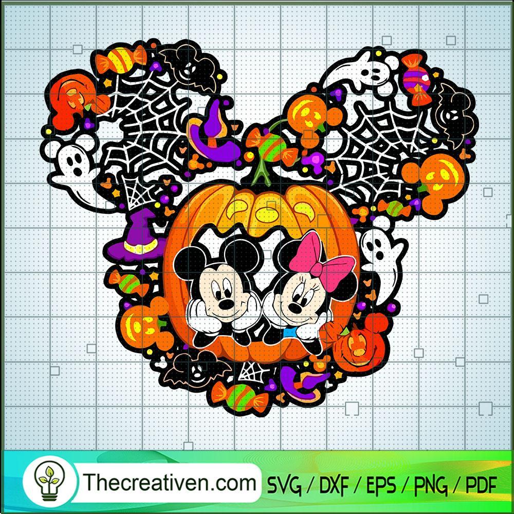 Mickey And Minnie Pumpkin Ha SVG Cut File for Cricut 1 Mickey And Minnie Pumpkin Ha SVG Cut File for Cricut