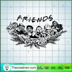 Friends Halloween SVG Cut File for Cricut & Silhouette Design 44846