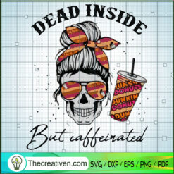 Dunkin' Donuts Skull Dead In SVG Cut File for Cricut
