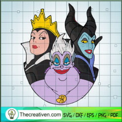 Disney Villains Layered SVG Cut File for Cricut & Silhouette