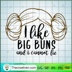 I Like Big Buns And I Cannot Lie SVG, Princess Leia SVG, Baby Bun SVG