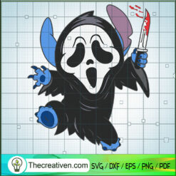 Disney Stitch Ghostface Halloween SVG Cut File for Cricut & Silhouette