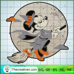 Disney Minnie Mouse Flying W SVG Cut File for Cricut