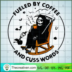 Death Skeleton Fueled By Cof SVG Cut File for Cricut