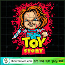 Chucky Toy Story Bloody Horr SVG Cut File for Cricut