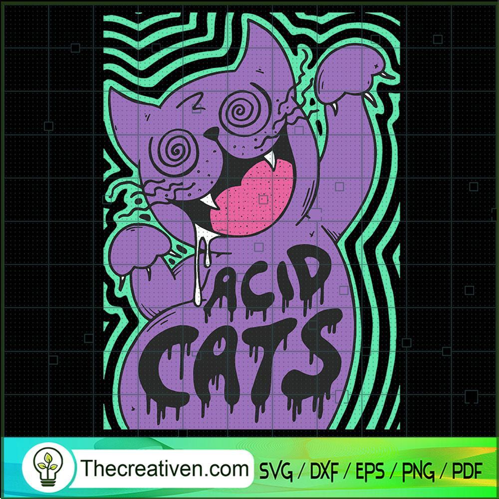 Acid Cat SVG, Purple Cat SVG, Pet Lover SVG 1 Acid Cat SVG, Purple Cat SVG, Pet Lover SVG