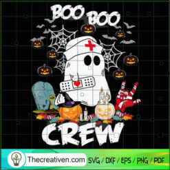 Boo Boo Nurse Crew SVG Cut File for Cricut & Silhouette