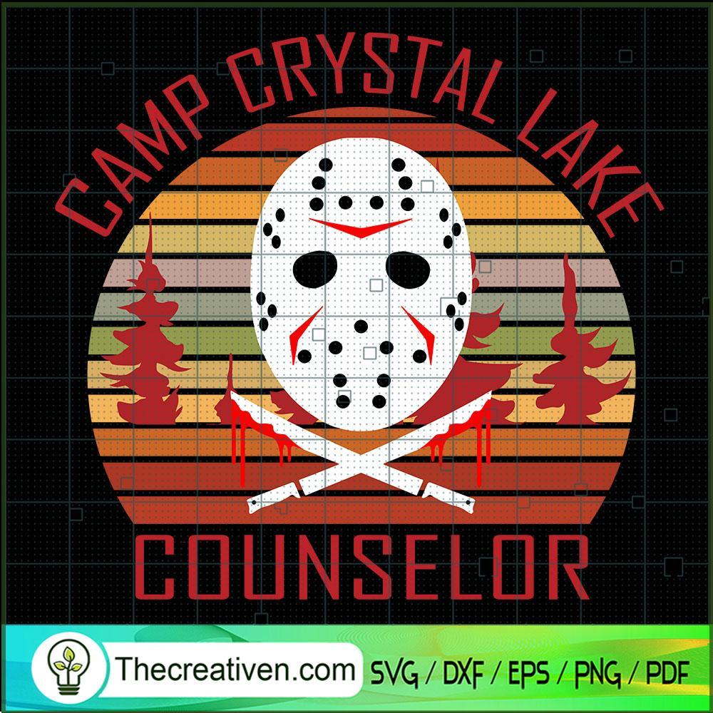 Camp Crystal Lake Counselor SVG Cut File for Cricut & Design 44662 1 Camp Crystal Lake Counselor SVG Cut File for Cricut & Design 44662