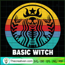 Basic Witch Halloween SVG Cut File for Cricut & Silhou Design 44638