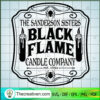 Black Flame Candle Company SVG Cut File for Cricut & Silhouette