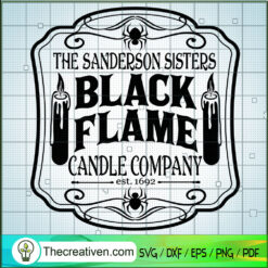 Black Flame Candle Company SVG Cut File for Cricut & Silhouette