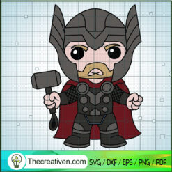 Baby Thor SVG, Avengers Hero SVG, Marvel SVG