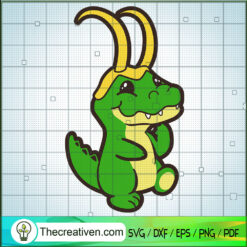Baby Loki Alligator SVG, Avengers Hero SVG, Marvel SVG