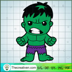 Baby Hulk SVG, Avengers Hero SVG, Marvel SVG