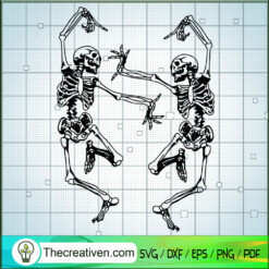Dancing skeletons SVG Cut File for Cricut & Silhouette