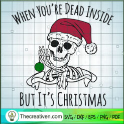 Christmas Skeleton SVG Cut File for Cricut & Silhouette