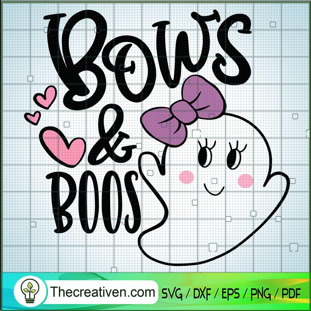 Bows Boos SVG Cut File for Cricut & Silhouette 1 Bows Boos SVG Cut File for Cricut & Silhouette