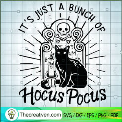 Black Cat Hocus Pocus SVG Cut File for Cricut & Silhouette