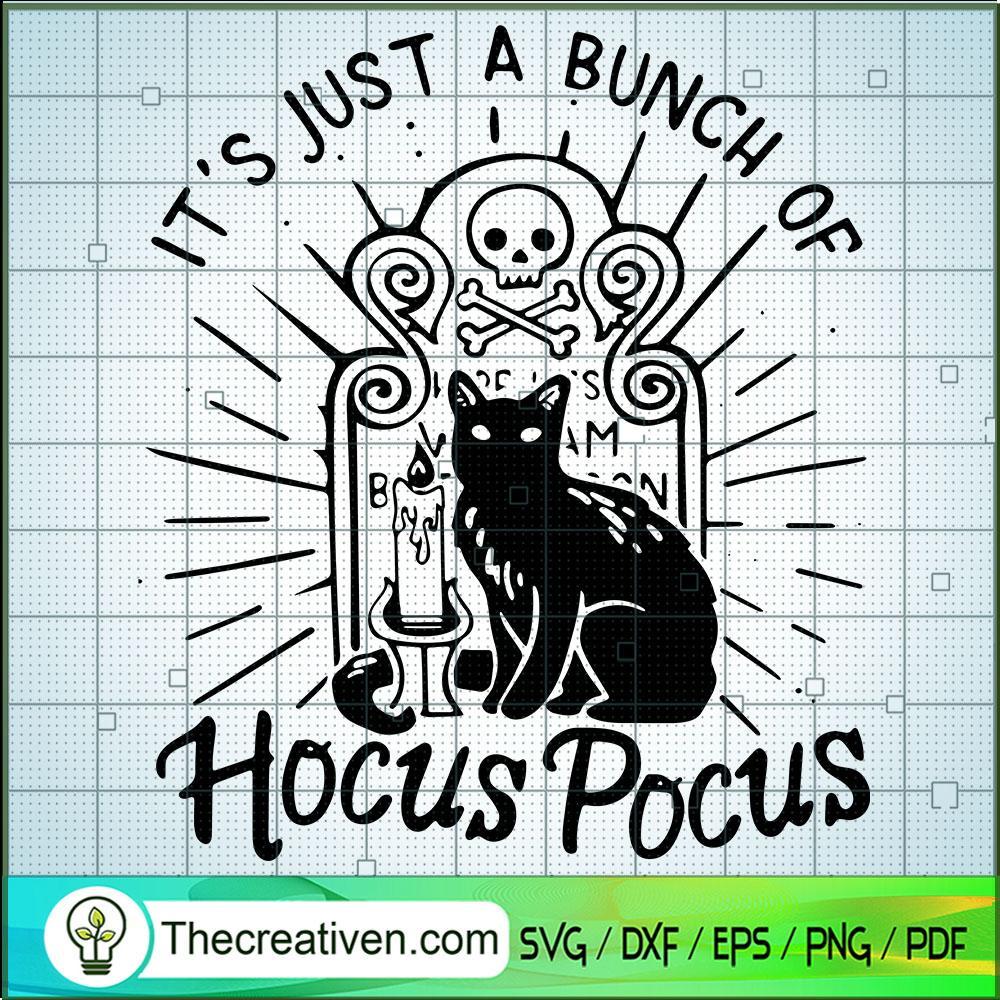 Black Cat Hocus Pocus SVG Cut File for Cricut & Silhouette 1 Black Cat Hocus Pocus SVG Cut File for Cricut & Silhouette