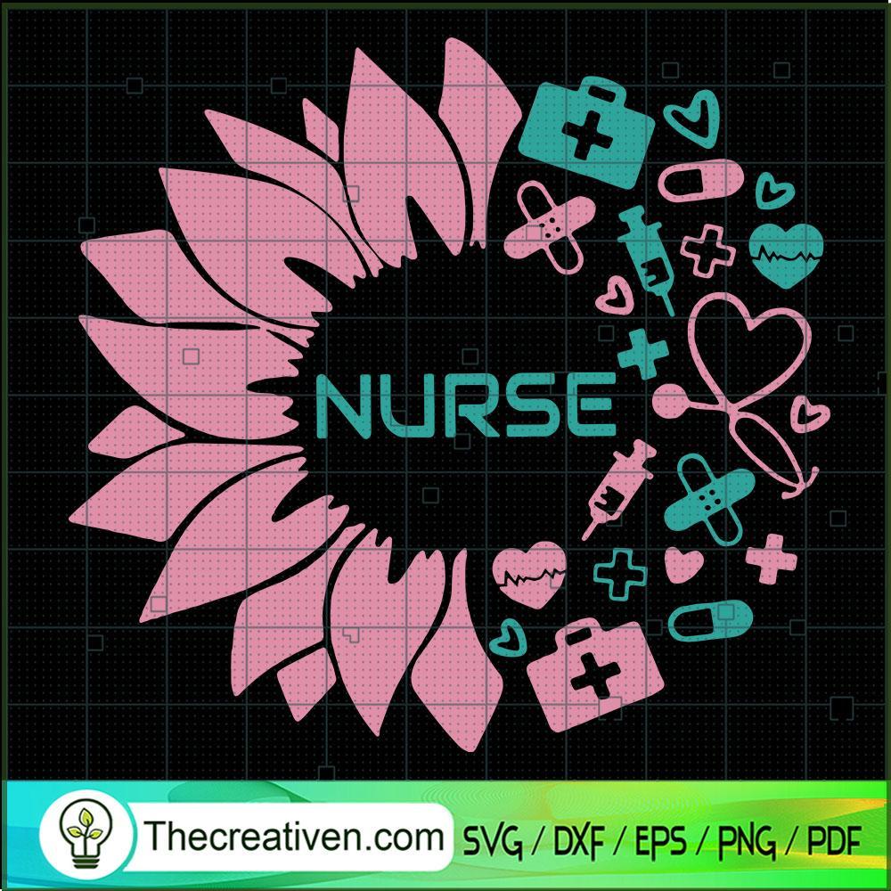 Nurse Life Pink Sunflower SVG, Nurse SVG, Nurse Stuff SVG 1 Nurse Life Pink Sunflower SVG, Nurse SVG, Nurse Stuff SVG