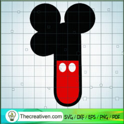 Mickey Number 1 SVG, Disney Family SVG, Birthday One SVG