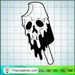 Ice Cream Skull SVG Cut File for Cricut & Silhouette