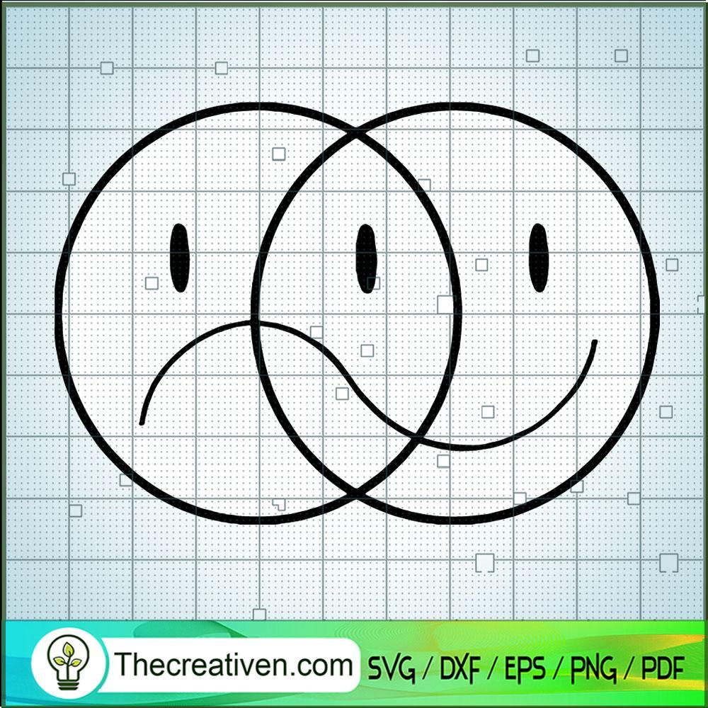 Emotions Smile Bored SVG Cut File for Cricut & Silhouette 1 Emotions Smile Bored SVG Cut File for Cricut & Silhouette