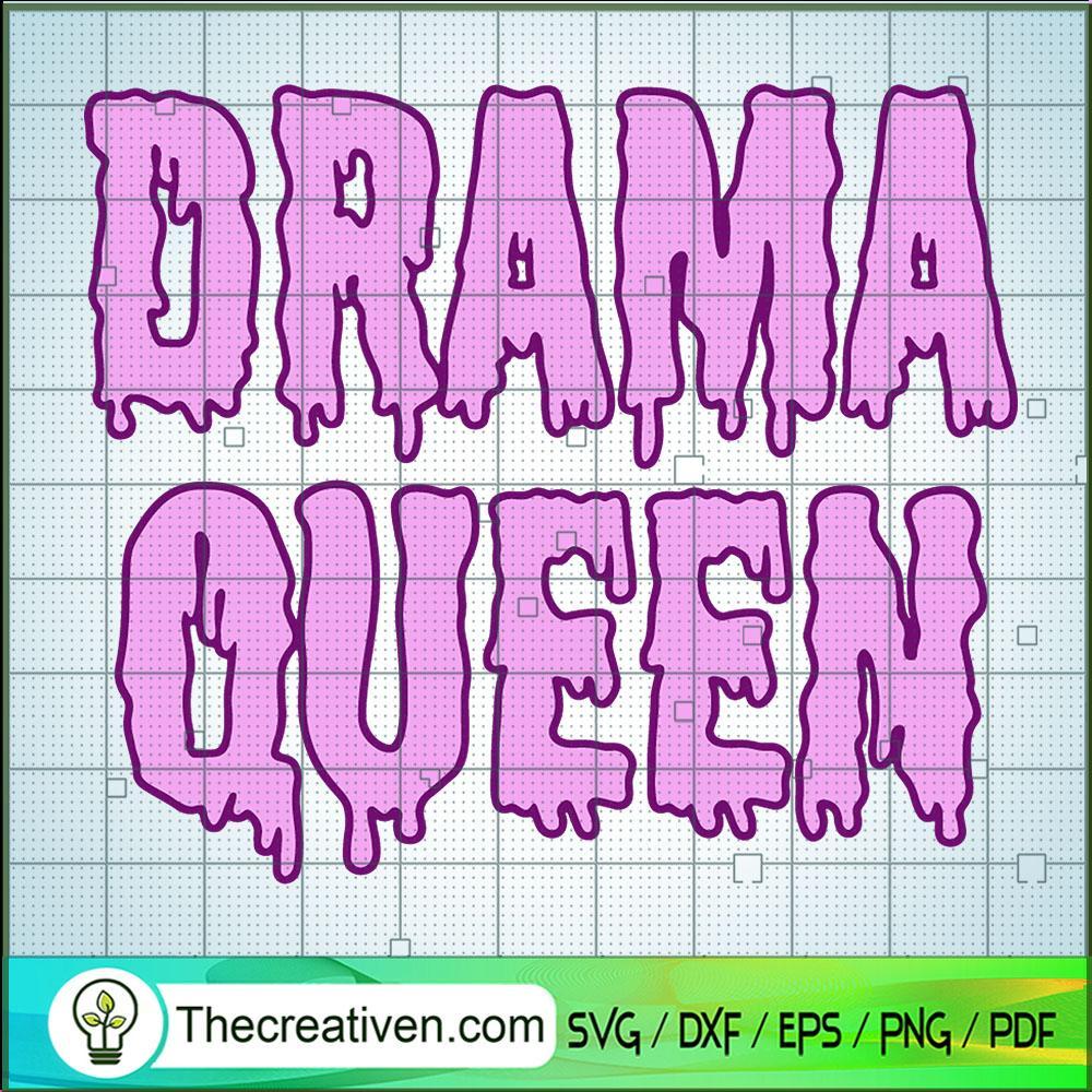 Drama Queen Violet Pastel Melt SVG, The Words SVG, Watery Words SVG 1 Drama Queen Violet Pastel Melt SVG, The Words SVG, Watery Words SVG