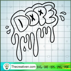 Dope Cocaine Melted SVG, Cocaine Dope SVG, The Words SVG