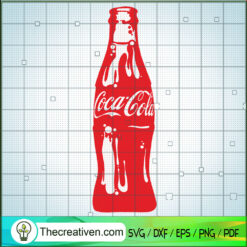 CocaCola Soft Drinks Red Bottle SVG, CocaCola SVG, Bottle SVG