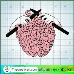 Brain Kitting SVG, Horror SVG, Halloween SVG