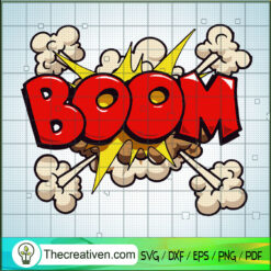 Boom Explosion SVG, The Words SVG, Bang SVG