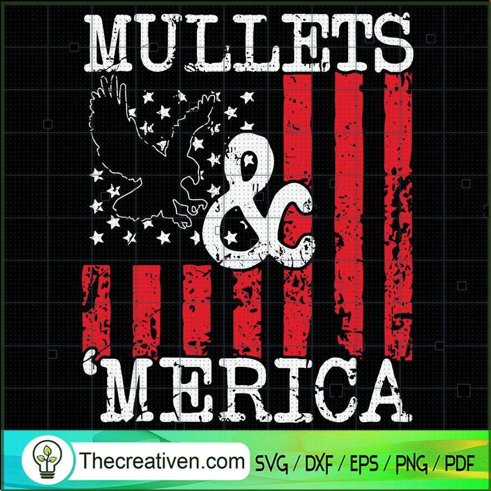 American Flag Eagle Mullet M SVG Cut File for Cricut 1 American Flag Eagle Mullet M SVG Cut File for Cricut