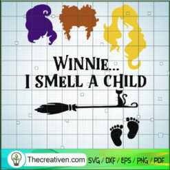 Winnie I Smell a Child Witch SVG, Hocus Pocus SVG, Halloween SVG