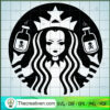 Wednesday Addams Starbucks SVG, Starbucks SVG, Addams SVG