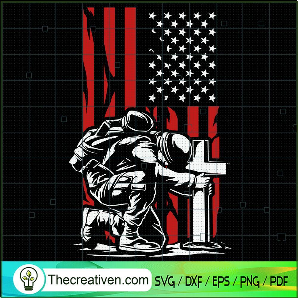 USA Soldier Kneeling at Cross SVG, Veteran SVG, US Army SVG 1 USA Soldier Kneeling at Cross SVG, Veteran SVG, US Army SVG