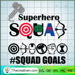 Superhero Squad SVG, Avengers SVG, Marvel Team SVG