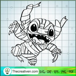 Stitch Mummy SVG, Stitch SVG, Halloween SVG