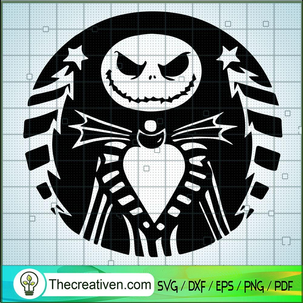 StarBucks Jack Skellington SVG Cut File for Cricut & Silhouette 1 StarBucks Jack Skellington SVG Cut File for Cricut & Silhouette
