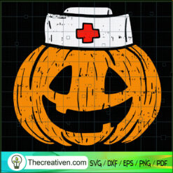 Pumpkin Nurse SVG, Pumpkin SVG, Halloween SVG