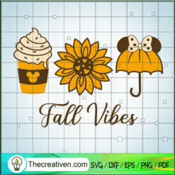 Mickey Mouse Fall Vibes SVG, Mickey Mouse SVG, Halloween SVG