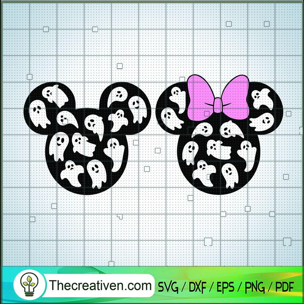 Mickey Minnie Heads Ghosts SVG, Mickey Minnie SVG, Halloween SVG 1 Mickey Minnie Heads Ghosts SVG, Mickey Minnie SVG, Halloween SVG