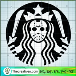 Jason Voorhees Starbucks SVG, Horror SVG, Halloween SVG