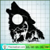 Howling Wolf SVG, Wolf SVG, Animals SVG