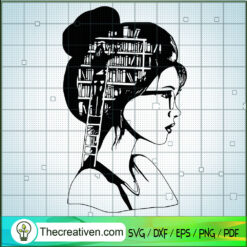 Girl Who Loves Books SVG, Lover Book SVG, Girl SVG