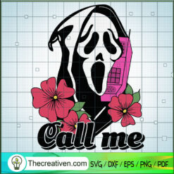 Ghost Call Me SVG, Ghost Calling SVG, Halloween SVG
