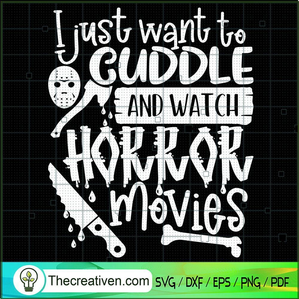 Cuddle And Watch Horror Movies SVG, Horror SVG, Halloween SVG 1 Cuddle And Watch Horror Movies SVG, Horror SVG, Halloween SVG