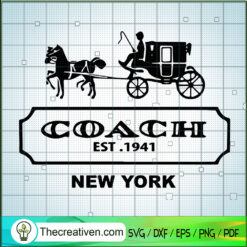 Coach Buggy EST 1941 SVG, Horse & Buggy SVG, Cinderella Coach SVG