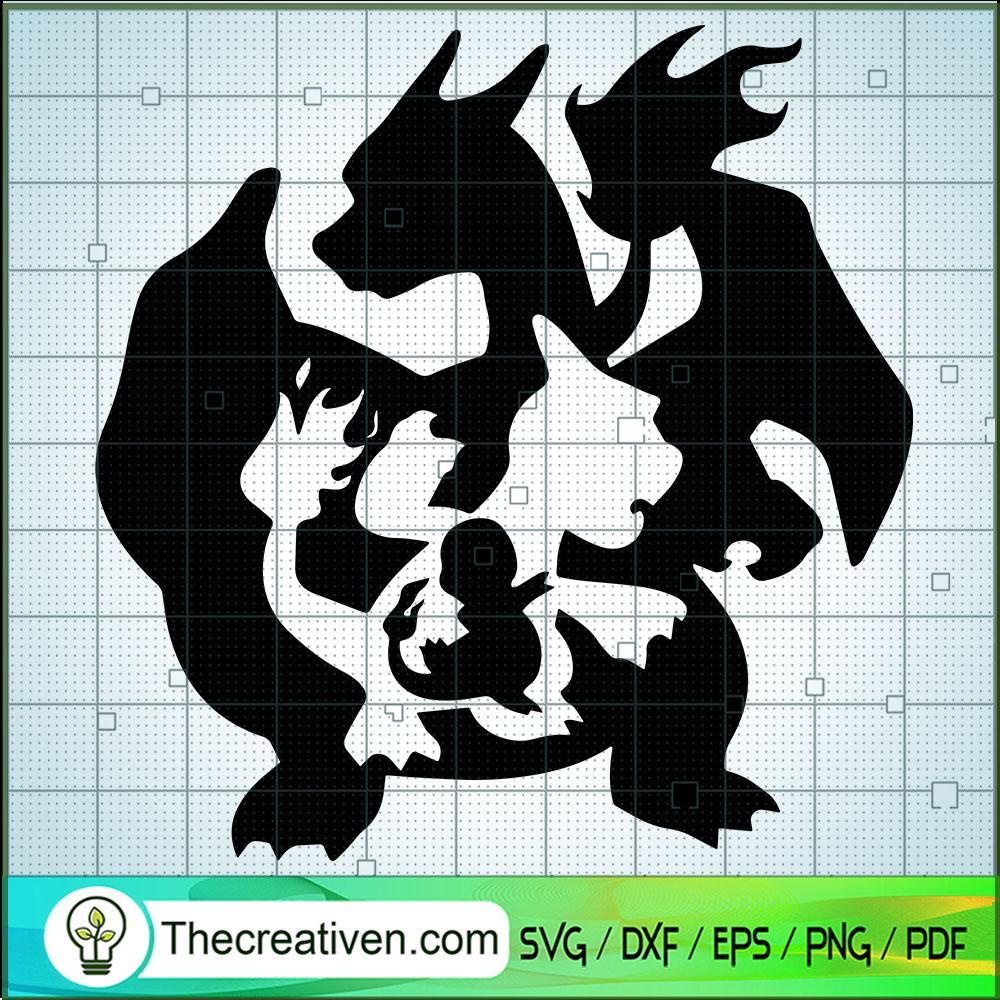 Charmander Evolution SVG, Charmeleon SVG, Pokemon SVG 1 Charmander Evolution SVG, Charmeleon SVG, Pokemon SVG