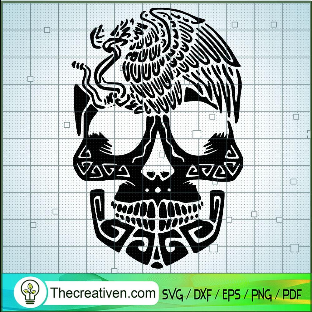 Calavera Mexicana Con Aguila SVG, Skull SVG, Skull Mexicana SVG 1 Calavera Mexicana Con Aguila SVG, Skull SVG, Skull Mexicana SVG
